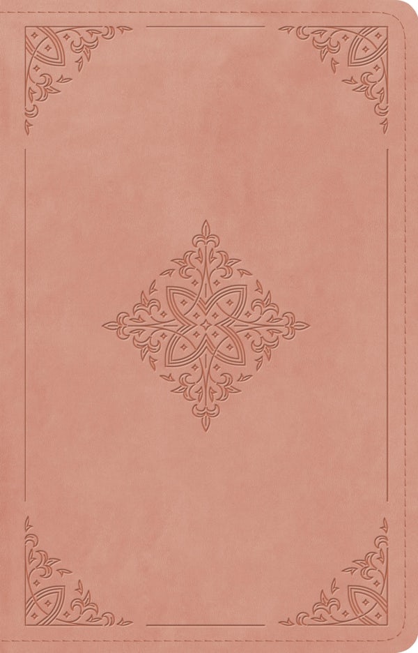 Cover image for ESV Large Print Thinline Reference Bible (Trutone, Blush Rose, Fleur-De-Lis Design), isbn: 9798874912826
