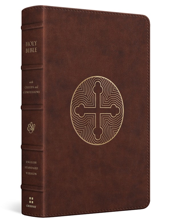 Cover image for ESV Bible with Creeds and Confessions (Trutone(r), Brown, Cross Trefoil Design), isbn: 9798874914653