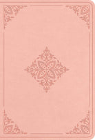 Cover image for ESV Large Print Value Compact Bible, Red Letter (Trutone, Blush Rose, Fleur-De-Lis Design), isbn: 9798874916152