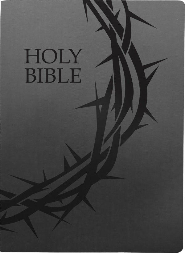 Cover image for Kjver Holy Bible, Crown of Thorns Design, Large Print, Black Ultrasoft, isbn: 9798887691800