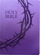 Cover image for Kjver Holy Bible, Crown of Thorns Design, Large Print, Royal Purple Ultrasoft, isbn: 9798887691817