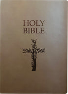 Cover image for Kjver Holy Bible, Cross Design, Large Print, Coffee Ultrasoft, isbn: 9798887691824