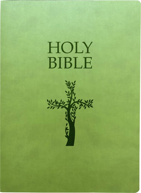 Cover image for Kjver Holy Bible, Cross Design, Large Print, Olive Ultrasoft, isbn: 9798887691855