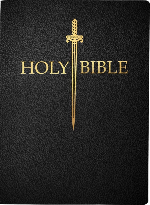 Cover image for KJV Sword Bible, Large Print, Black Bonded Leather, Thumb Index, isbn: 9798887691893
