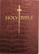 Cover image for KJV Sword Bible, Large Print, Walnut Alligator Bonded Leather, Thumb Index, isbn: 9798887691916