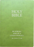 Cover image for KJV Holy Bible, Be Strong and Courageous Life Verse Edition, Large Print, Olive Ultrasoft, isbn: 9798887691992