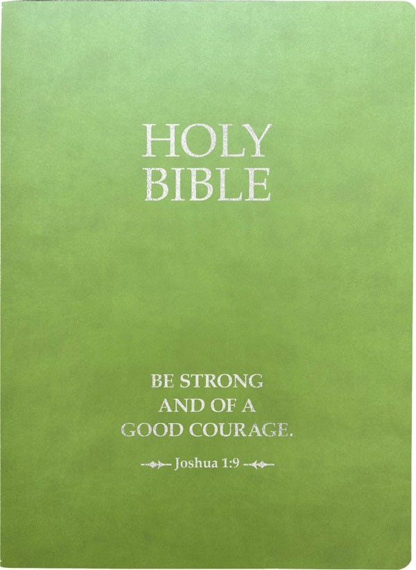 Cover image for KJV Holy Bible, Be Strong and Courageous Life Verse Edition, Large Print, Olive Ultrasoft, isbn: 9798887691992