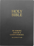 Cover image for KJV Holy Bible, Be Strong and Courageous Life Verse Edition, Large Print, Black Ultrasoft, isbn: 9798887692005