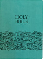 Cover image for KJV Holy Bible, Wave Design, Large Print, Coastal Blue Ultrasoft, isbn: 9798887692135