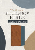 Cover image for The Barbour Simplified Kjv--Large Print [Rust & Stone Cross], isbn: 9798891510081