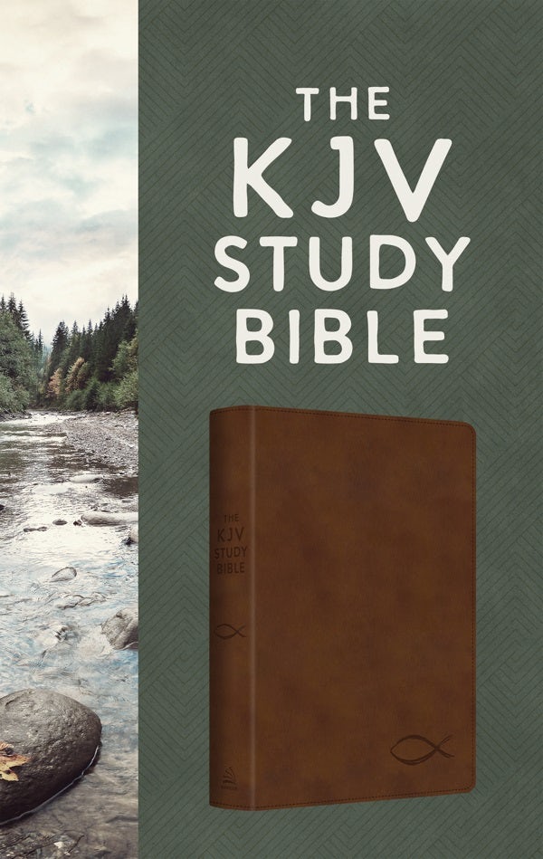 Cover image for The KJV Study Bible [Chesnut Brown Fish], isbn: 9798891510371