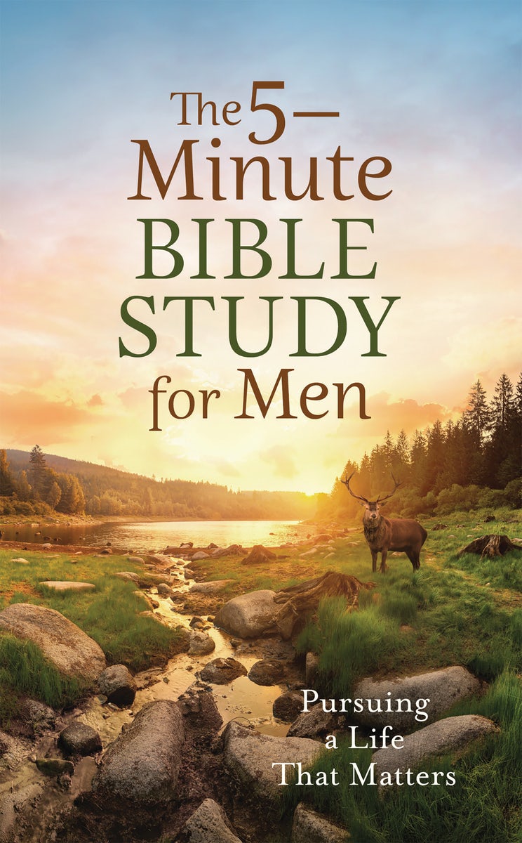 Cover image for The 5-Minute Bible Study for Men: Pursuing a Life That Matters, isbn: 9798891512702