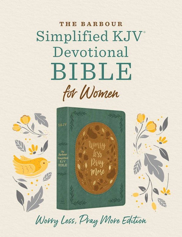 Cover image for The Barbour Skjv Devotional Bible for Women: Worry Less, Pray More, isbn: 9798891512979