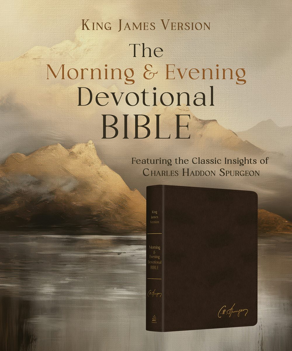 Cover image for Charles Spurgeon's Morning & Evening Devotional Bible KJV [Men's Cover], isbn: 9798891513716
