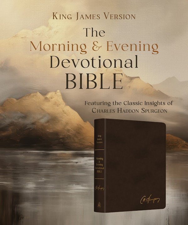 Cover image for Charles Spurgeon's Morning & Evening Devotional Bible KJV [Espresso Brown Signature], isbn: 9798891513716