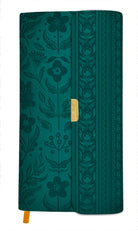 Cover image for The KJV Compact Bible [Dark Teal Florals with Clasp], isbn: 9798891514188