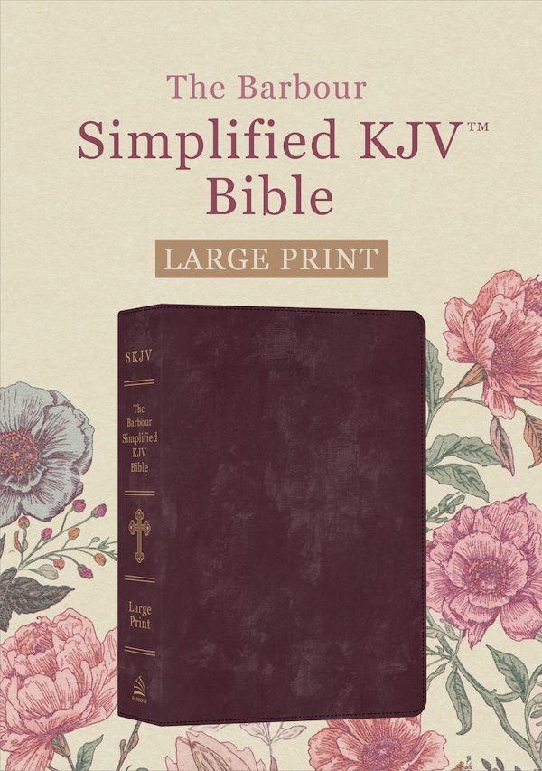 Cover image for Barbour Simplified KJV Bible--Large Print [Shimmering Velvet Burgundy], isbn: 9798891515307