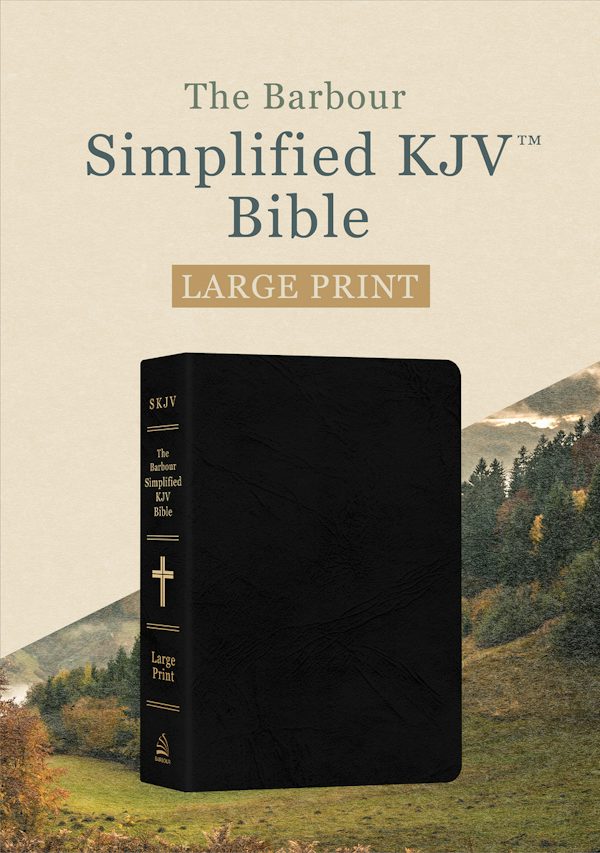 Cover image for Barbour Simplified KJV Bible--Large Print [Black Genuine Leather], isbn: 9798891515314