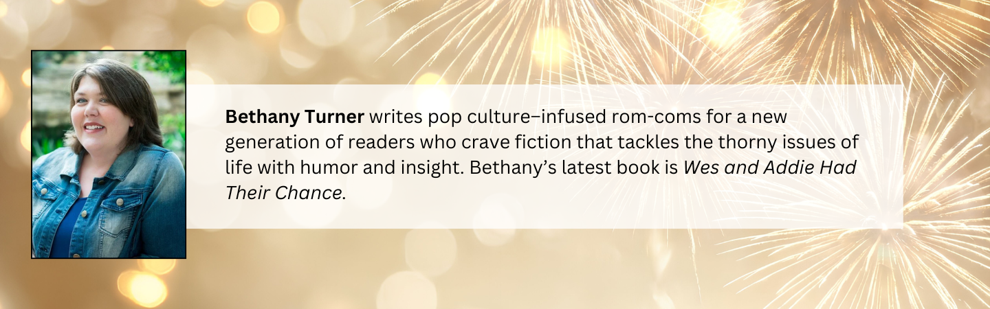 Bethany Turner writes pop culture-infused rom-coms for a new generation of readers who crave fiction that tackles the thorny issues of life with humor and insight. Bethany's latest book is "Wes and Addie Had Their Chance."