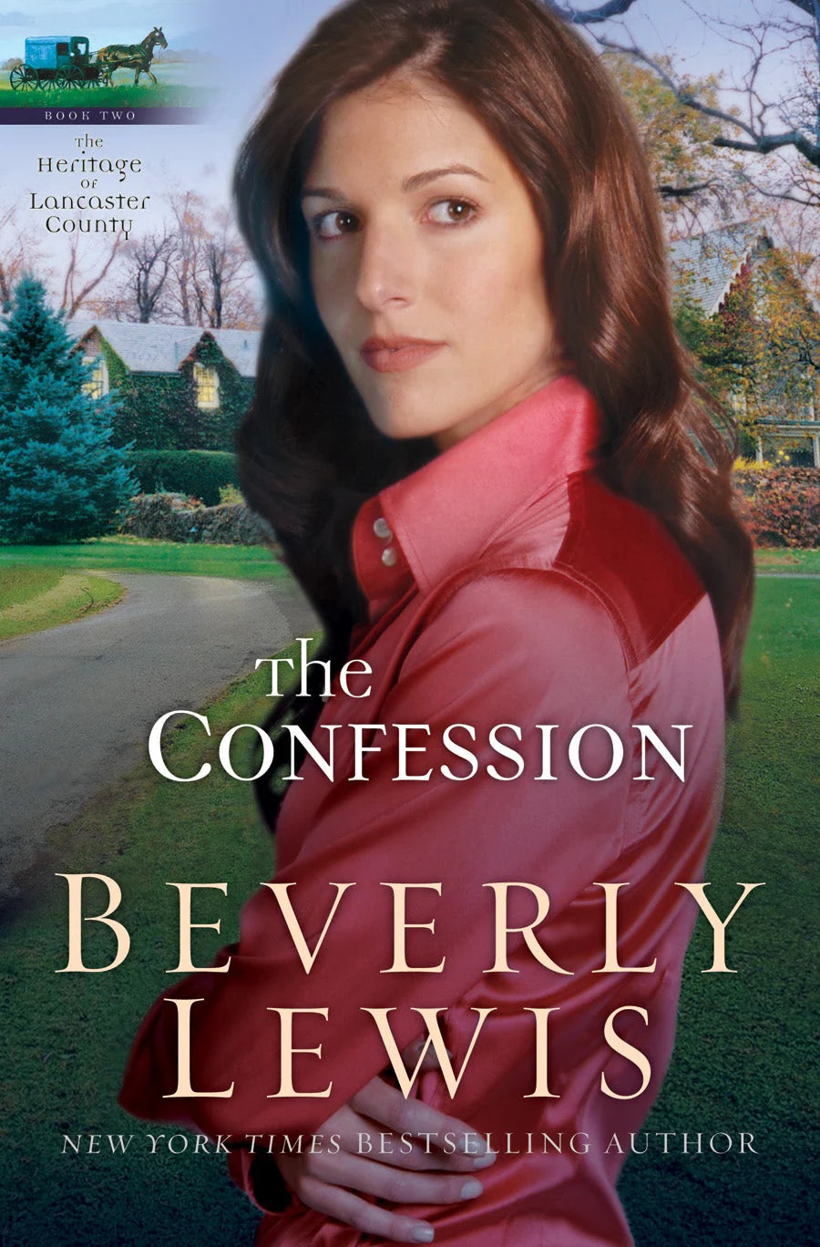 Cover of "The Confession (The Heritage of Lancaster County, Book 2)" by New York Times bestselling author Beverly Lewis.