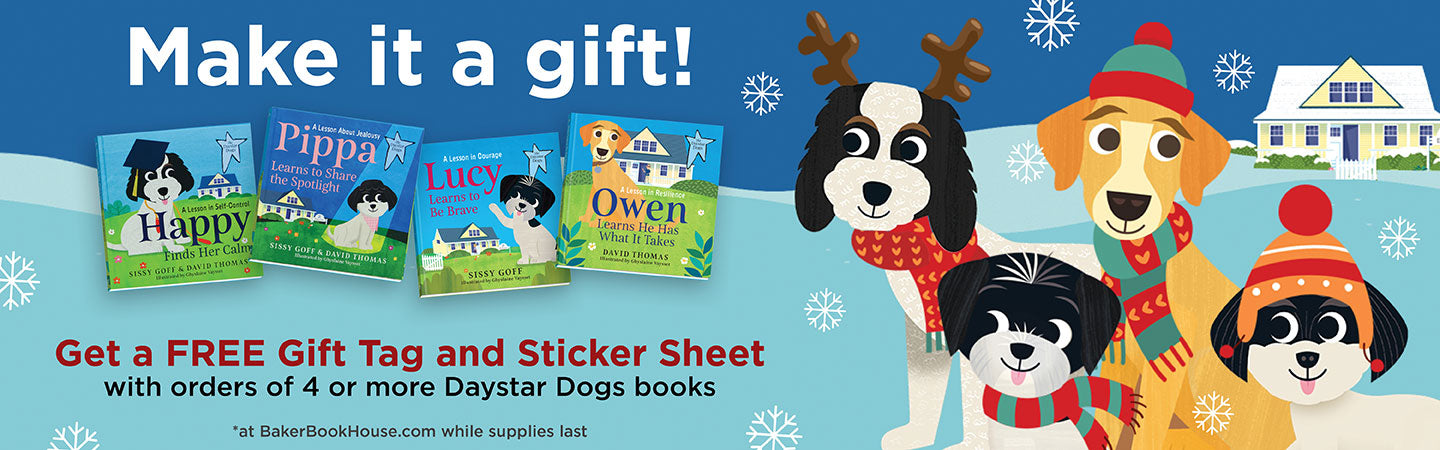 Make it a gift! Get a FREE gift tag and sticker sheet with orders of 4 or more Daystar Dogs books.