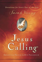 Cover of "Jesus Calling: Enjoying Peace in His Presence," a devotional for every day of the year by Sarah Young.