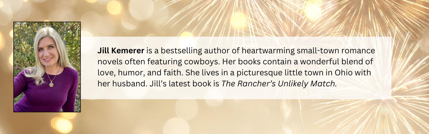 Jill Kemerer is a bestselling author of heartwarming small-town romance novels often featuring cowboys. Her books contain a wonderful blend of love, humor, and faith. She lives in a picturesque little town in Ohio with her husband. Jill's latest book is "The Rancher's Unlikely Match."