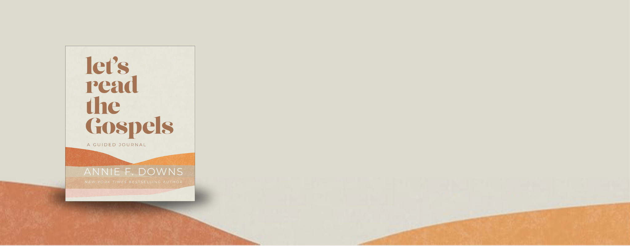 Cover of "Let's Read the Gospels: A Guided Journal" by New York Times bestselling author Annie F. Downs.