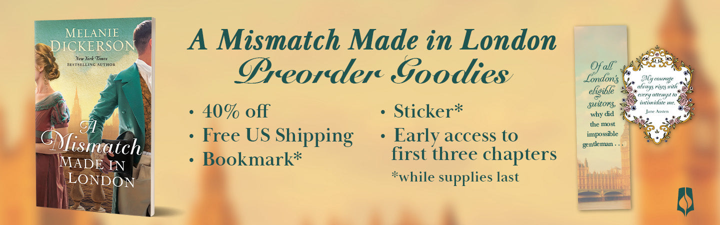 "A Mismatch Made in London" Pre-Order Goodies: 40% off, free U.S. shipping, bookmark*, sticker*, and early access to first three chapters. *While supplies last.