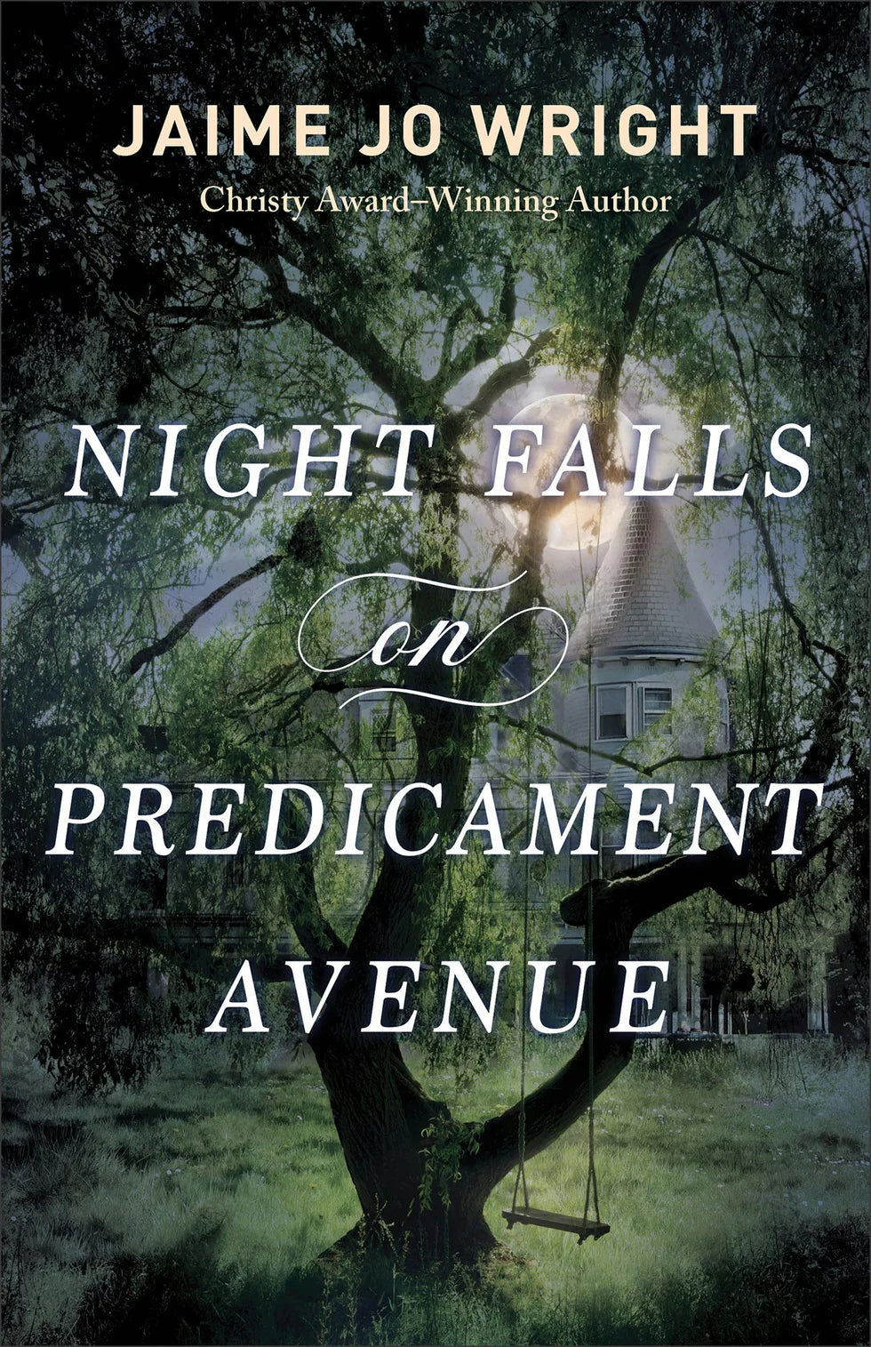 Cover of "Night Falls on Predicament Avenue" by Jaime Jo Wright, Christy Award-Winner Author.
