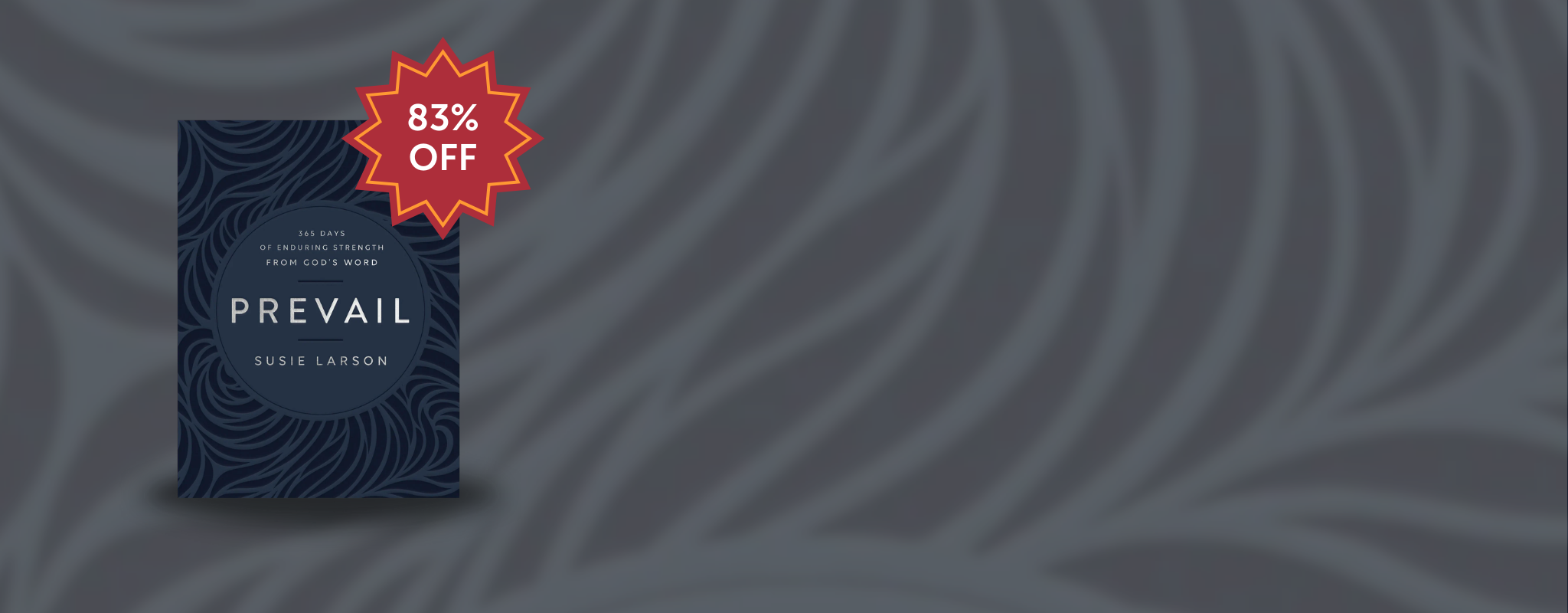 Cover of "Prevail, Deluxe Edition: 365 Days of Enduring Strength from God's Word." by Susie Larson.