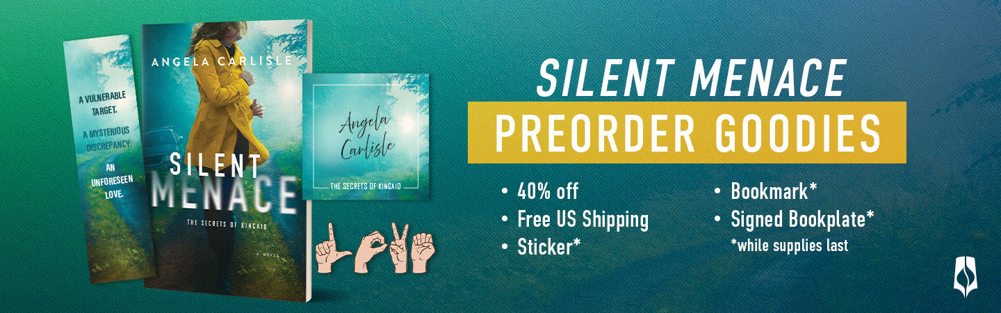 "Silent Menace" Pre-Order Goodies: 40% off, free U.S. shipping, sticker*, bookmark*, and signed bookplate*. *While supplies last.
