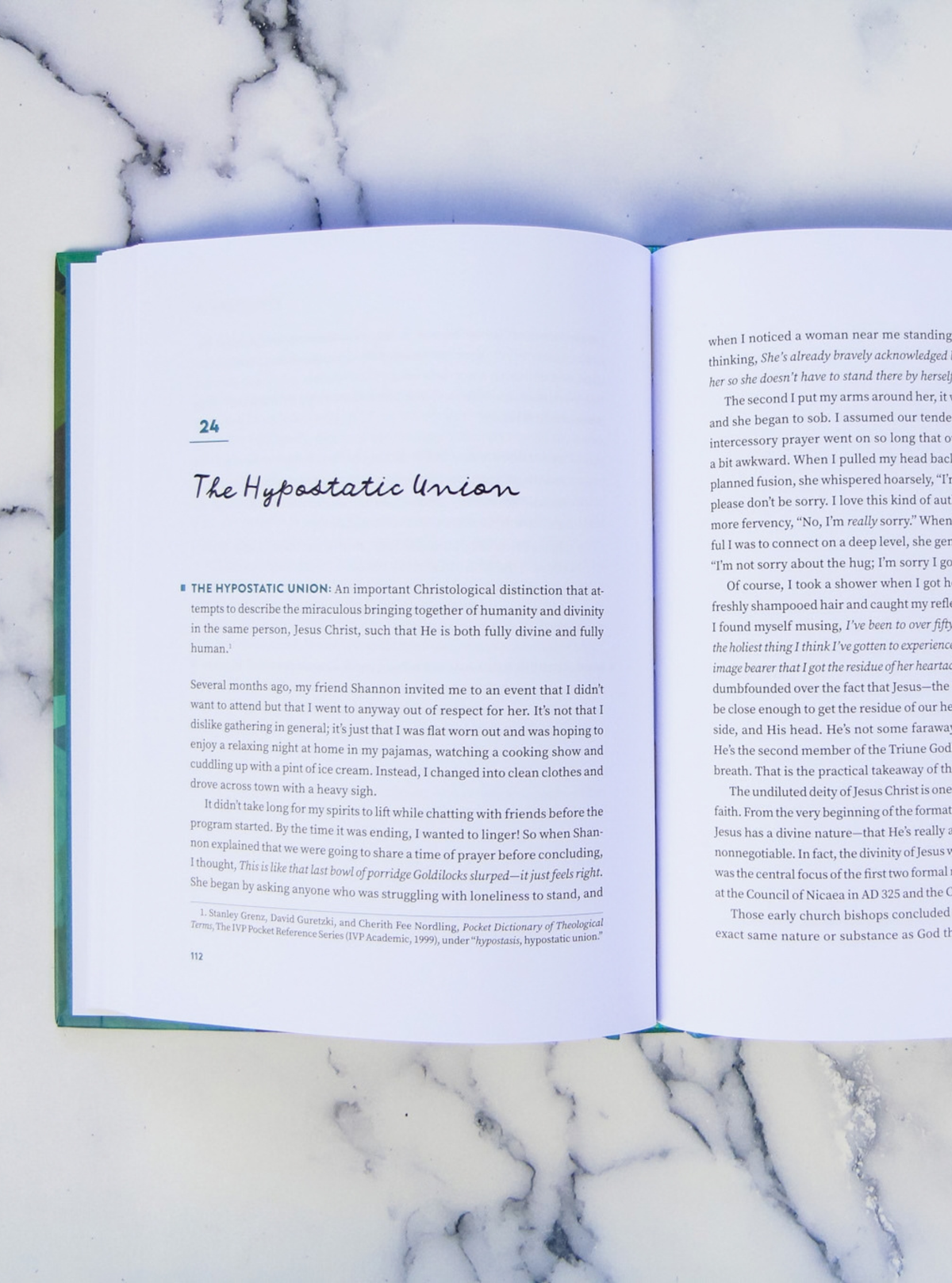 Interior image of a chapter inside "Theology for the Rest of Us."