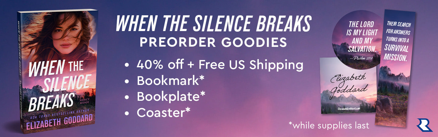 "When the Silence Breaks" Pre-Order Goodies: 40% off, free U.S. shipping, bookmark*, bookplate*, and coaster*. *While supplies last.